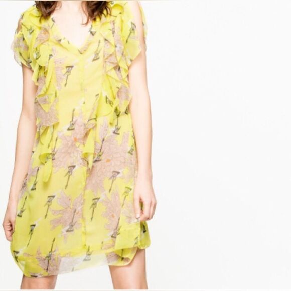 Zadig&Voltaire Rivel Floral Chiffon Dress. NWT - Picture 4 of 10